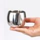 thumbnail image 4 of Taza de café de acero inoxidable de doble pared para estudiantes 120ml curvo, 4 of 6