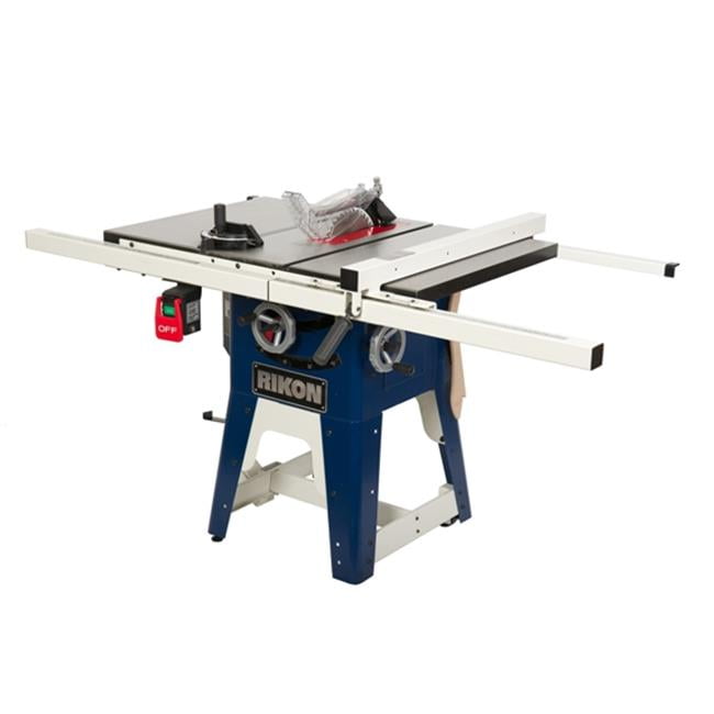 RIKON 10201 Power Tools Cast Iron Contractors Left Tilt Table Saw, 10