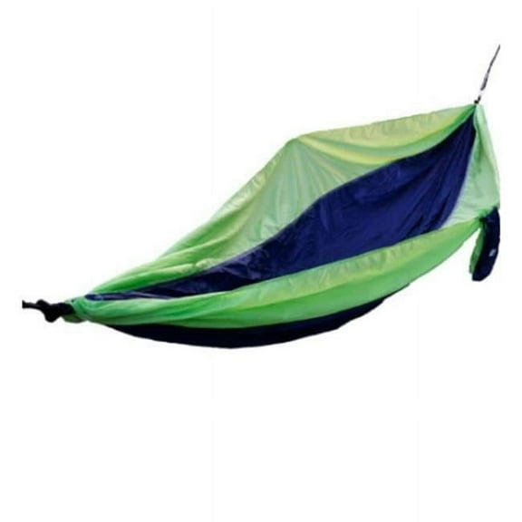 Hammock Traveler Camp with Straps, Lime & Blue