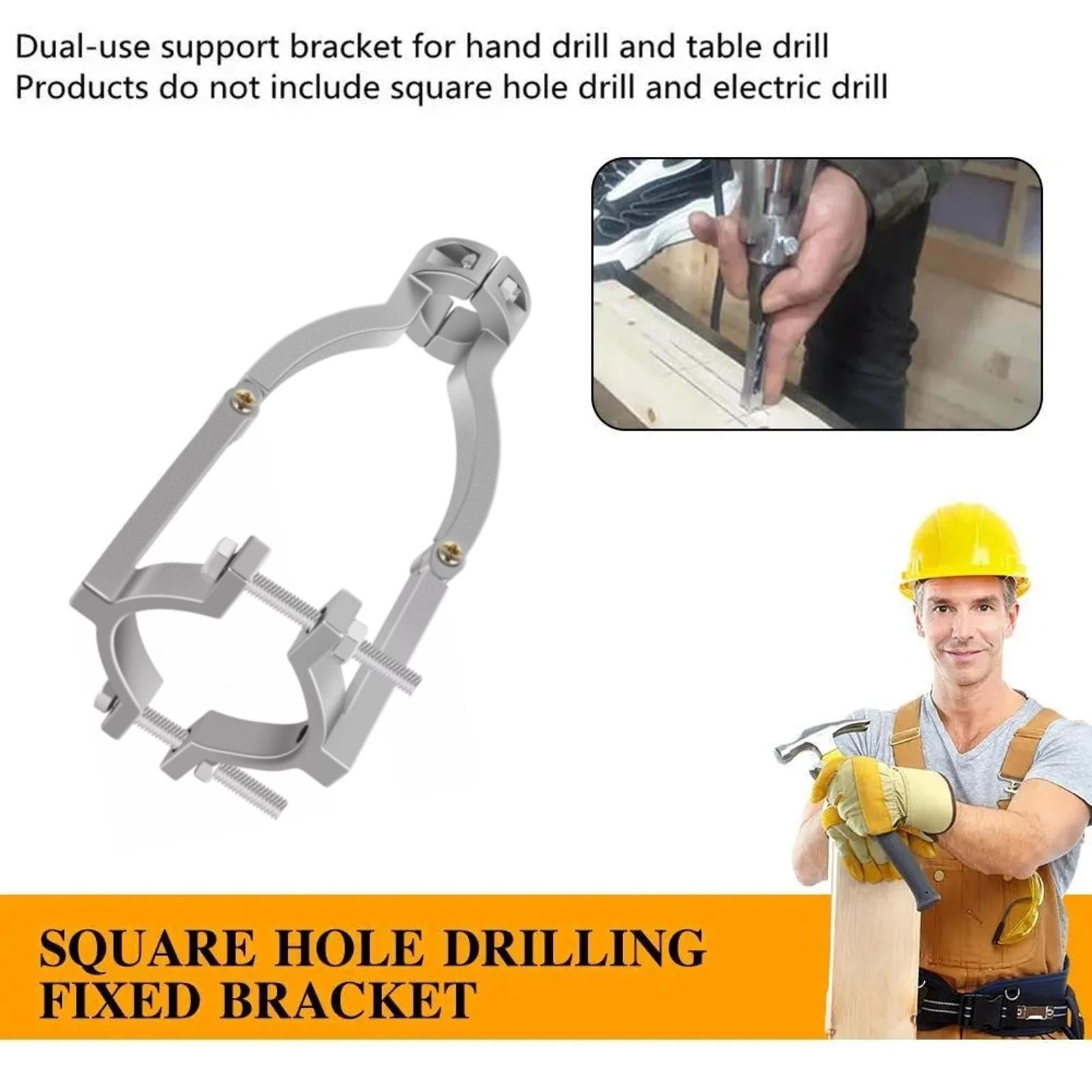 Square Hole Drill Bit Adapter Drill Machine Accessory Bracket Woodworking Power Tool TAPDRA Spare Part