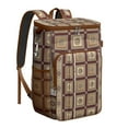 thumbnail image 1 of Retro Tribal Insulated Cooler Backpack - 20L Soft Cooler Bag, Rustic Home Decor for Picnic, 1 of 5