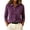 Purple, variant on Women's Soft Knit Cardigan Jacket Button Down Long Sleeve Collared Sweater Coat Casual Winter Layering Tops For Daily Wear