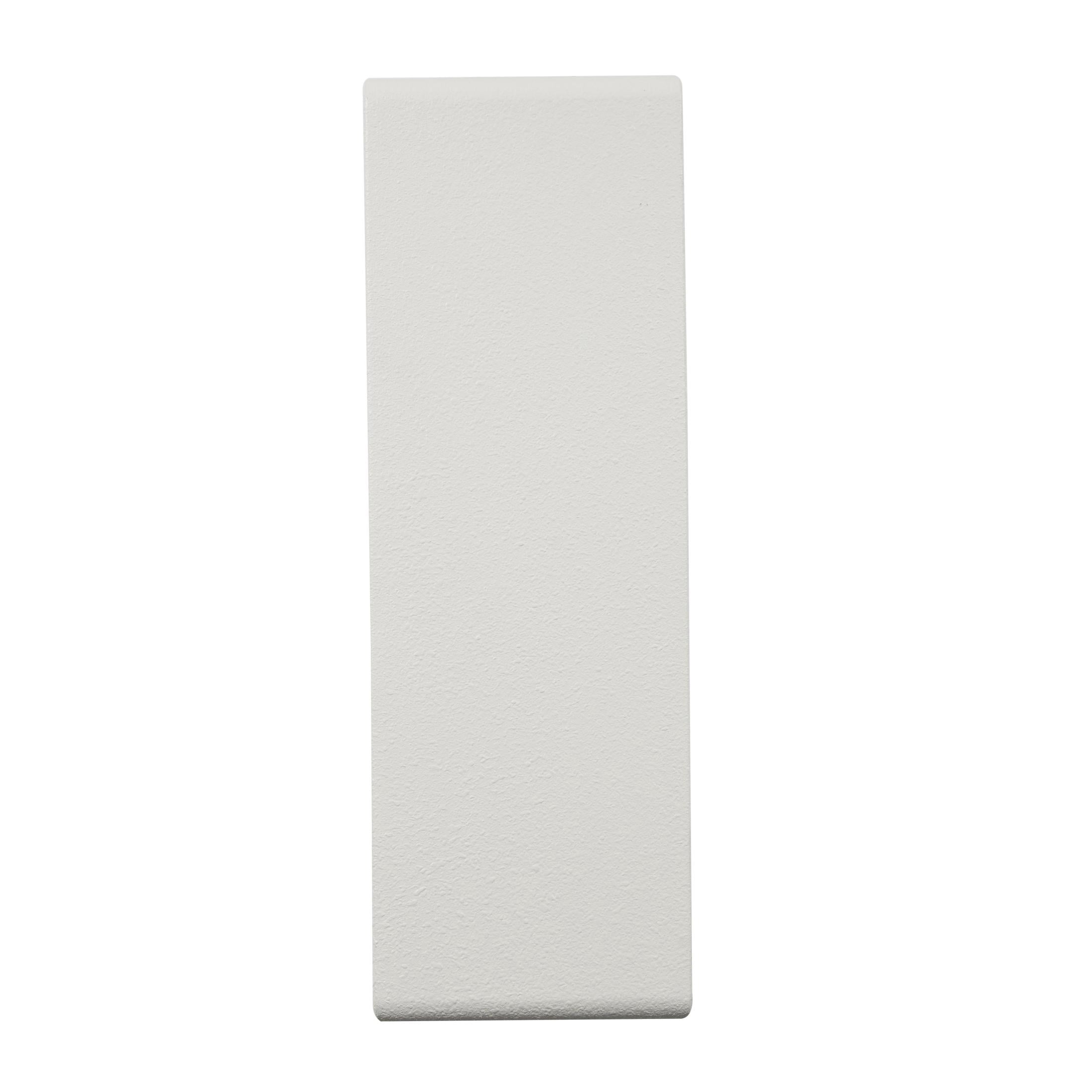 DecMode 16" x 8" 5-Tier Cream Geometric Wall Shelf with Rounded Block Shapes
