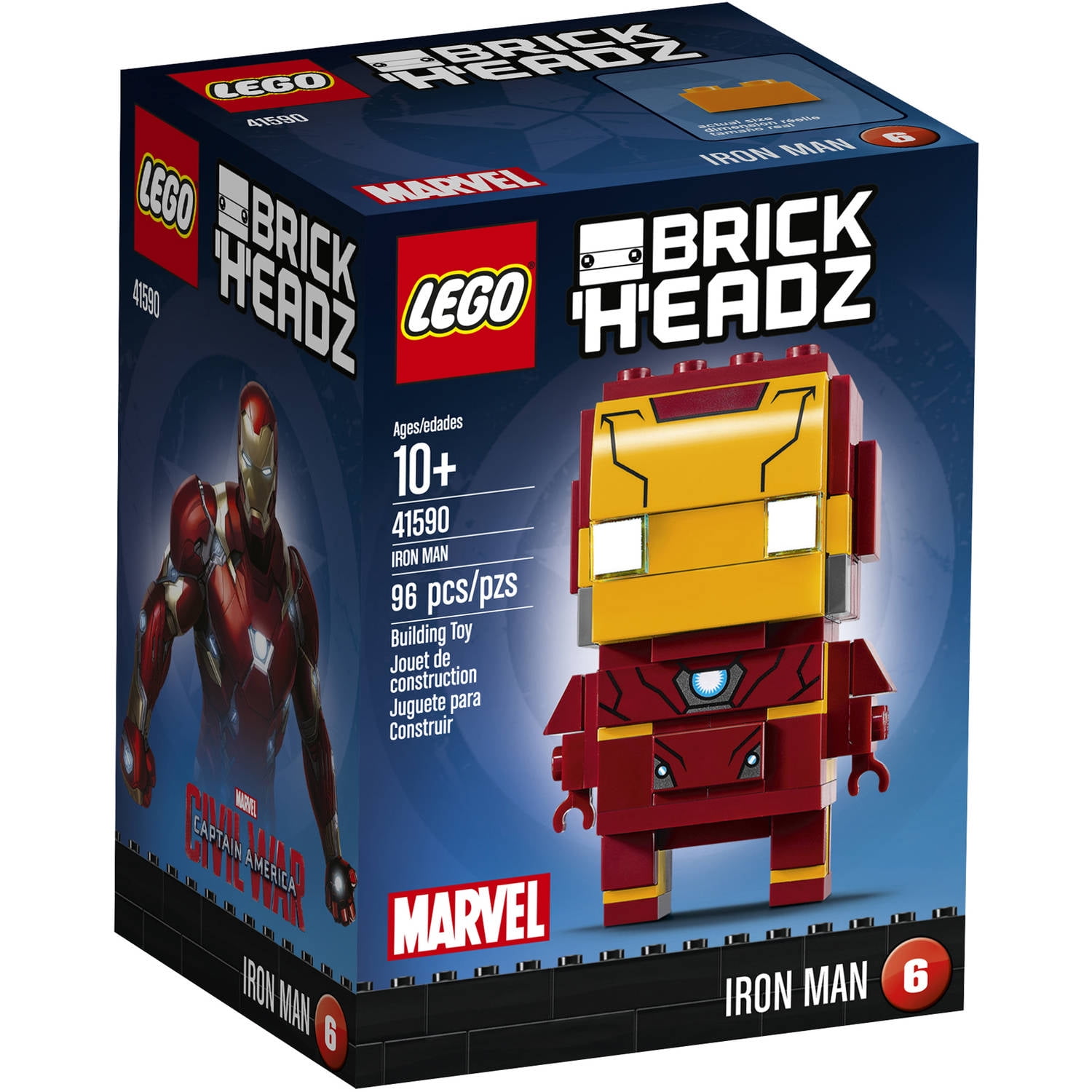 LEGO Brickheadz Iron Man 41590 - Walmart.com