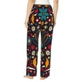 thumbnail image 3 of Kll Womens Colorful Mexican2 Print Pajama Pants Soft Pajama Bottoms For Women Cozy Lounge Pants, 3 of 9