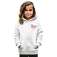 thumbnail image 2 of MUXiin Sweatshirts for Girls Bowknot Fashion Letter Print Pullover Hoodie Preppy Back To School Casual Toddler Girl Clothes with Pockets, 2 of 4