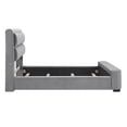 thumbnail image 4 of Espece Fabric Hidden Storage Bed, Gray, Full, 4 of 5