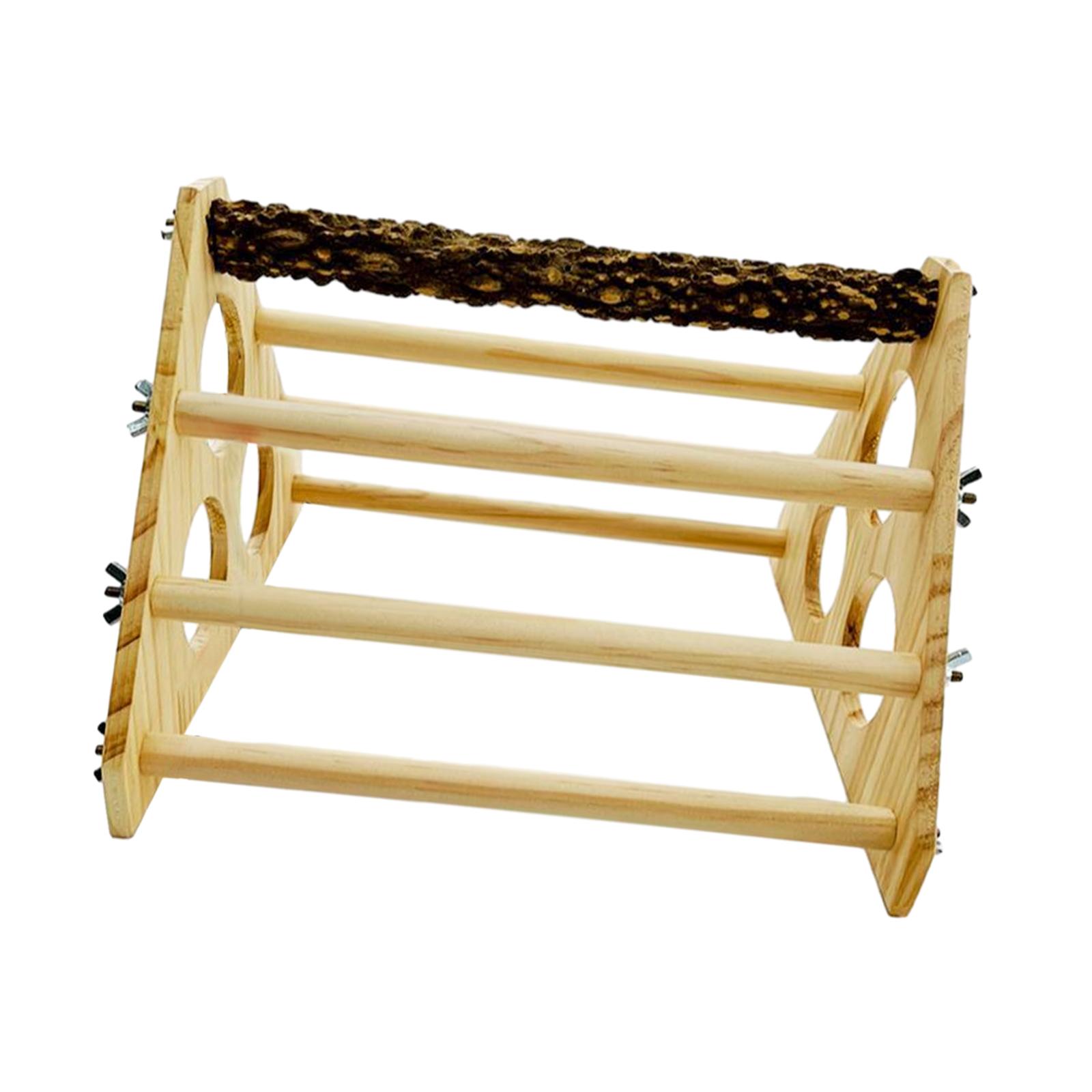 Stgfyxgs Chick Perch Chick Stand Wooden Roosting Bar Chicks Toy Playstand Coop and Brooder Handmade Training Parrot Chicken Wood Stand