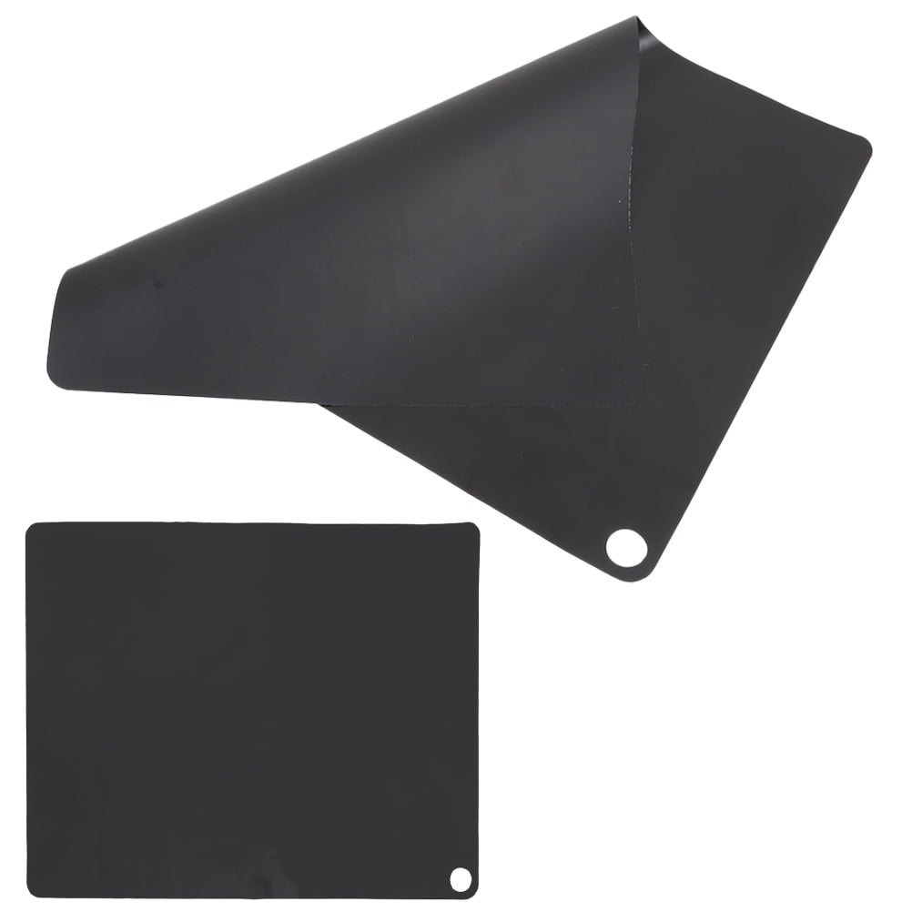 NICERIO Heat-Resistant Silicone Mat for Induction Cooktop Black Kitchen Protector 6Pcs