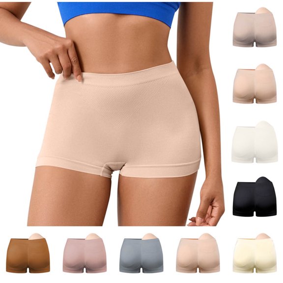 Lovzfmll Women's Underwear, Shapewear Compression Shorts, Removable Hip Pad Enhancement Panties, Butt Lifting Breathable for All Day Wear