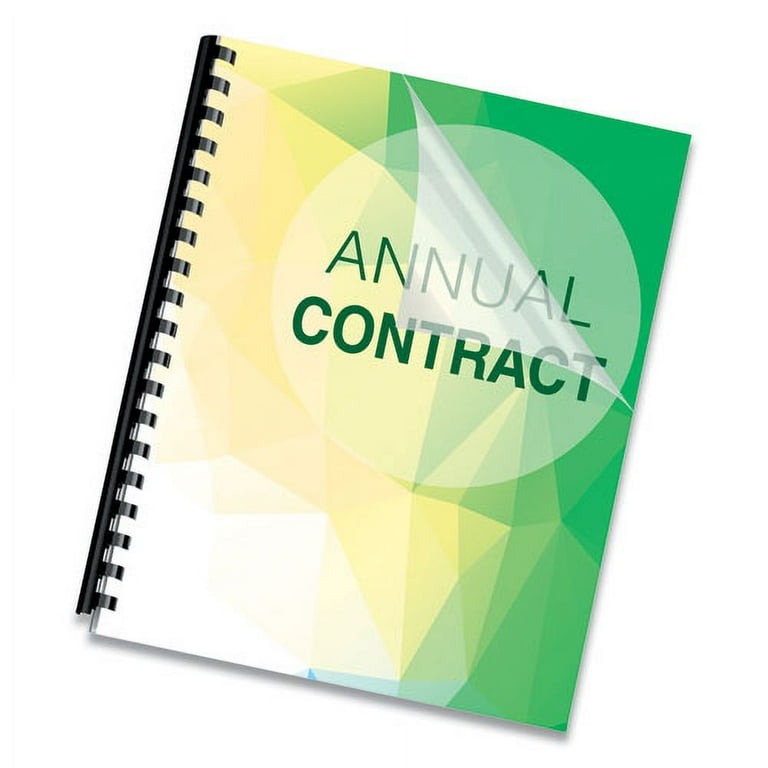 Crystals Transparent Presentation Covers for Binding Systems, Clear, with Square Corners, 11 x 8.5, Unpunched, 100/Pack Crystals Transparent Presentation Covers for Binding Systems, Clear, with Square Corners, 11 x 8.5, Unpunched, 100/Pack