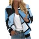 thumbnail image 2 of Chaquetas y abrigos casuales sin capucha de manga larga para mujer, chaqueta tipo cárdigan con bolsillo estampado, chaqueta con cremallera, abrigo casual de manga larga, abrigo de poliéster para mujer, 2 of 5