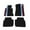 Black With 3 Colors Strips, variant on Ikon Motorsports Compatible with 98-06 BMW 3 Series E46 OE Factory Style Black Nylon Carpet Car Floor Mats Front Rear 4pcs 1998 1999 2000 2001 2002 2003 2004 2005 2006