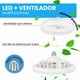 thumbnail image 4 of Pack de Lámpara de Techo Ventilador LED Dosyu Blanco Frío Silencioso, 4 of 8