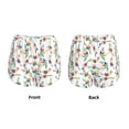 thumbnail image 4 of Disketp Pretty Floral With Leaves Print Women's Shorts Workout Shorts for Athletic Gym Running Shorts with Phone Pockets Large, 4 of 8