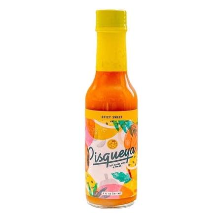 Pisqueya Spicy Sweet Hot Sauce with Real Passion Fruit Made with All Natural Ingredients No Allergens 1-Pack 5 Oz