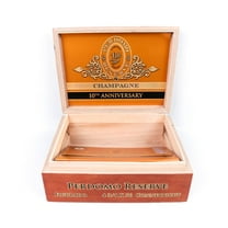 Perdomo Figurado Connecticut 10th Anniversary Empty Wood Cigar Box 8" x 6" x 3"
