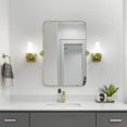 thumbnail image 7 of TEHOME Aura  Gold Metal framedd Bathroom Pivoting Vanity Mirror, 20x30 inches, Stainless Steel, Rectangular, 7 of 7