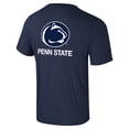 thumbnail image 3 of Men's Colosseum Navy Penn State Nittany Lions Logo Lockup 2-Hit Active Blend T-Shirt, 3 of 3