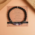 thumbnail image 2 of Anxiety Relief Empath Protection Healing Stone Bead Bracelet New Beginning Transformation Grief Support Gifts For Women, 2 of 7