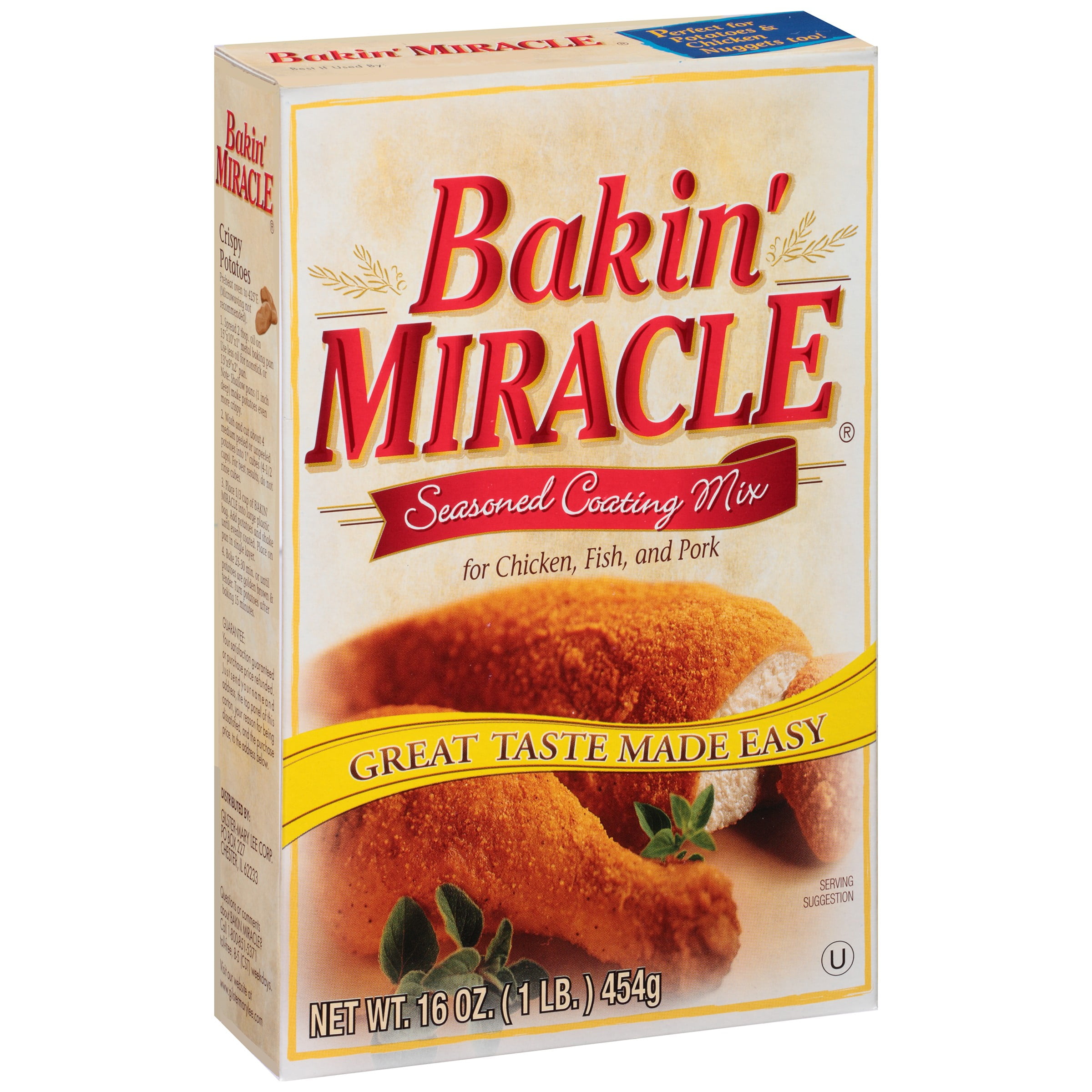 Bakin' Miracle Seasoned Coating Mix for Chicken, Fish, and Pork 16 oz