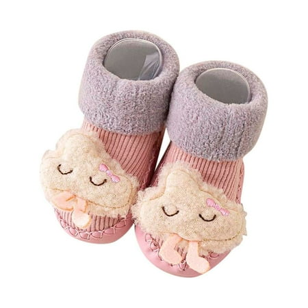 

Autumn And Winter Comfortable Baby Toddler Shoes Cute Cartoon Pattern Rabbit Bear Carrot Children Cotton Warm Breathable Floor Sneakers Pipsqueak Shoes