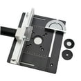 thumbnail image 5 of Router Table Insert Plate Wood Router Plate Auxiliary Tool Benches Multifunction Aluminum Router Insert Plate for Milling Engraving A with Backer Ruler, 5 of 8