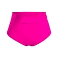 thumbnail image 6 of Swim Pants Women High Waisted Swimsuit Bikini Bottoms Swim Bottom Full Coverage Bathing Suit With Pockets Hot Pink M, 6 of 7