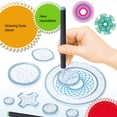 thumbnail image 2 of MesaSe Spirale Design Artistique Spirograph Jouets de Dessin DIY Ensemble de Jeu avec Plus d'Accessoires Engrenages Emboîtables Roues Règle, 2 of 9