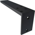 thumbnail image 5 of Ekena Millwork 2 1/2"W x 12"D x 4"H Hidden Support Steel Heavy Duty Bracket w/ Back Plate, Powder Coated Black, 5 of 10