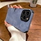 thumbnail image 1 of Funda personalizada de piel de cordero con letras para iPhone, funda a prueba de golpes para iPhone 13, 12, 11 Pro Max, 13 14 Pro Max, 11, 1 of 4