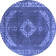thumbnail image 1 of Ahgly Company Indoor Round Oriental Blue Industrial Area Rugs, 8' Round, 1 of 4