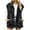 Black, variant on Diufon Womens Denim Vest Solid Color Jackets Lapel Collar Button Cap Sleeve Coats with Pockets