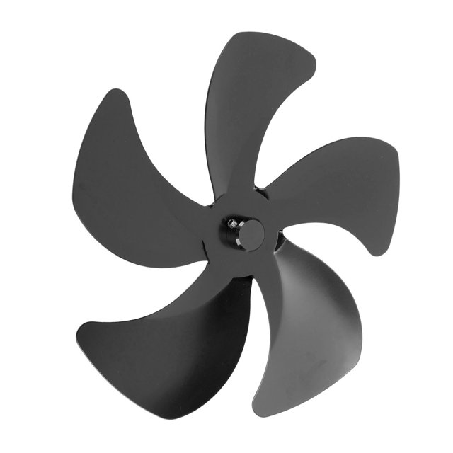 Aluminum Alloy Stove Fan Blade Replacement 5 Blade for Stove Fan, Enhance Warm Air Circulation, Compatible with Basically All Fireplace Fans, Lightweight