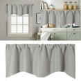 thumbnail image 2 of TIELUTT Door Curtain Kitchen Shading Window Curtain Solid Color Pocket Fan 108 Sheer Curtains 2 Panel Set Project 62 Shower Curtain Curtains for Small Windows 36 Long Curtains Neutral Shower Curtains, 2 of 8
