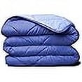 thumbnail image 3 of ViscoSoft Down Alternative Reversible Comforter Twin/Twin XL - Breathable Premium Extra Long Soft Microfiber Light Blue / Navy, 3 of 4