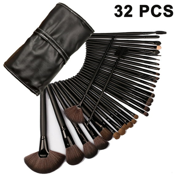 Juego de 24/32 brochas de maquillaje profesionales, regalo de Navidad, brocha para difuminar base, polvos faciales, rubor, correctores, sombras de ojos, kit de brochas de maquillaje con estuche de