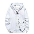thumbnail image 3 of JIANJIA Mens Coats And Jackets Solid Color Hooded Long Sleeve Lightweight Breathable Cardigan Autumn Winter Outerwear Sportwear, 3 of 3