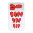 thumbnail image 1 of Uñas postizas de color puro, 24 piezas de uñas postizas mate, punta de uñas postizas, artesanía superior, 1 of 8