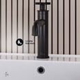 thumbnail image 3 of Avallon Single Hole, Single-Handle Wheel, Bathroom Faucet in Matte Black, 3 of 10
