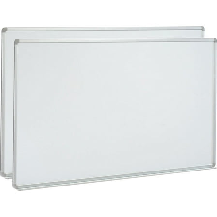 Global Industrial 695654PK Porcelain Dry Erase White Board - 60 x 48 in. - Pack of 2
