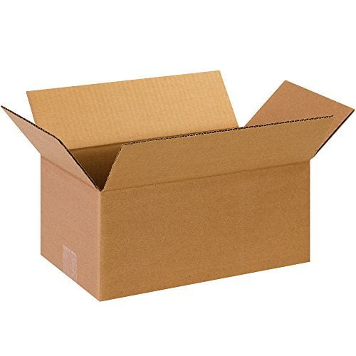 BOX USA 25 Pack of Long Corrugated Cardboard Boxes, 12" L x 5" W x 5" H, Kraft, Shipping, Packing and Moving