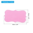 thumbnail image 2 of Uxcell 2" x 3.5" Blank Paper Business Cards Small Index Flash Cards Words Message Note Card Lace, Pink 200 Pack, 2 of 6