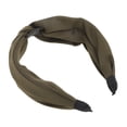 thumbnail image 5 of Unique Bargains 1 Pc Wide Tie Solid Color Headbands for Women Brown, 5 of 6