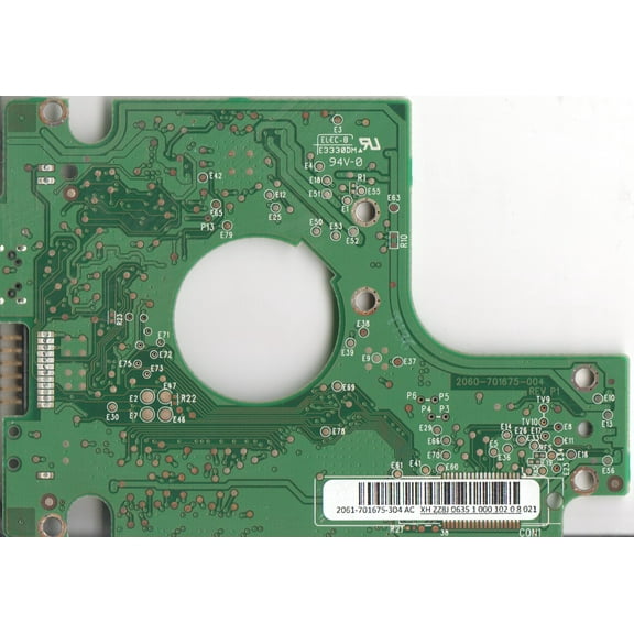 WD5000KMVV-11BG7S0, 2061-701675-304 AC, WD USB 2.5 PCB
