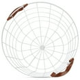 Mainstays Large Round Wire Basket With Handles, White