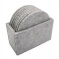 thumbnail image 1 of Abbracc 5X 8pcs Coaster Cup Mat Pad Insulated Placements Light Gray Circle, 1 of 9