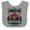 Heather and White, variant on Inktastic American Muscle Car Boys or Girls Baby Bib
