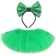 thumbnail image 3 of Falda tutú para el Día de San Patricio para niñas pequeñas, minifaldas de tul con tutú de trébol verde esponjoso para fiestas de festivales y vacaciones, 3 of 5