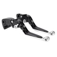 thumbnail image 1 of Palancas de freno y embrague cortas y largas únicas para Yamaha YZF R1 2015-2022, palanca de freno ajustable de aleación de aluminio, mango negro con extremo plateado, 1 of 1